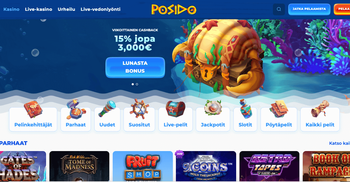 Posido casino arvostelu