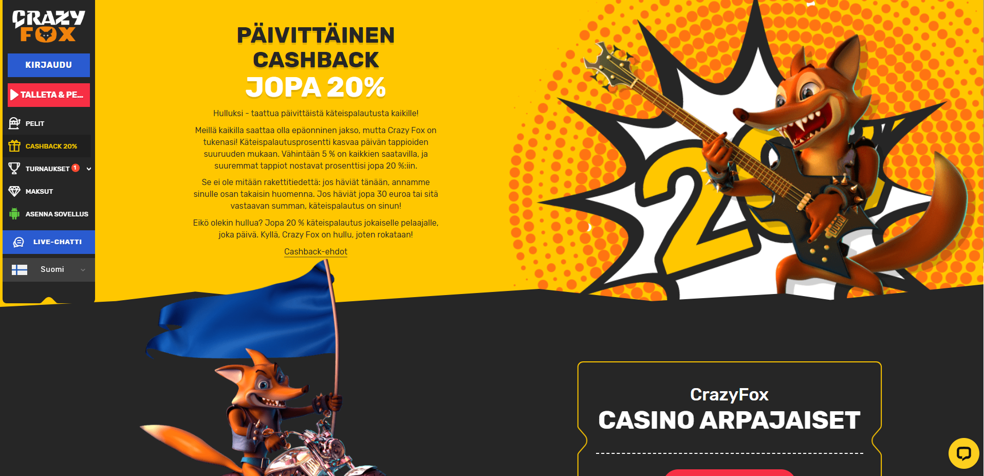 crazyfox casino bonus