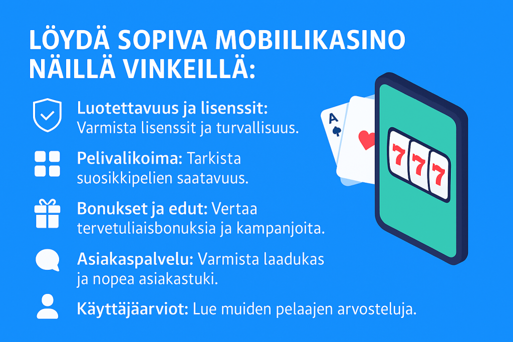 Mobiilikasinovinkit